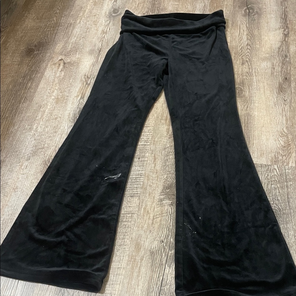 Refuge Black Velvet Trousers